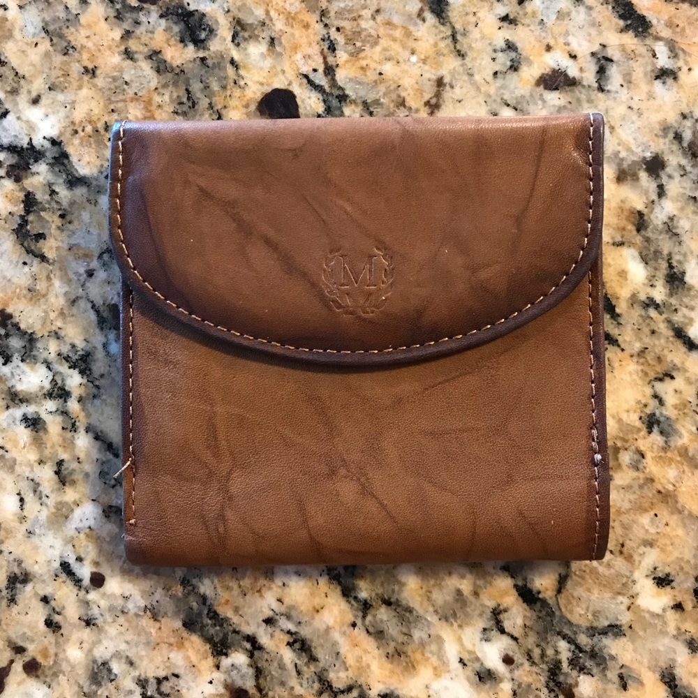 Genuine leather brown wallet